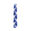 Shalhevet Light Havdalah Candle 100% Kosher (Elegant Blue & White)