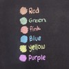 BAZIC Colored (12 Pcs) + White (12 Pcs) Chalk +