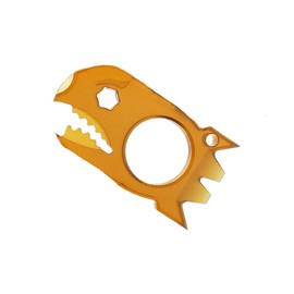 LULAOLIU EDC Pry Bar with Bottle Opener Wrench Titanium Prybar Multi Tool, Keychain Multitool Tool, Pocket Crowbar for Outdoor Camping Hiking Fishing (PEI)