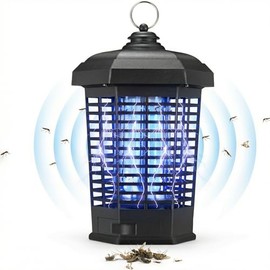 Bug Zapper Backyard Patio Garden Outdoor & Indoor, High Powered Mosquito Zapper, Waterproof Metal Housing Insect Catcher
