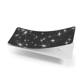 Ultra Bling Reflective Skin Debit Credit Card, The Original Ultra Ice Skin Only Use by Tap, Back Information (Black)
