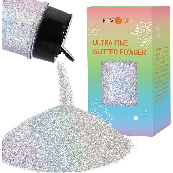 HTVRONT Holographic Extra Fine Glitter Powder - 50g/1.76oz, for Resin,