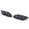 BEBECAR Real Carbon Fiber Steering Wheel Button Cover Trim Fits