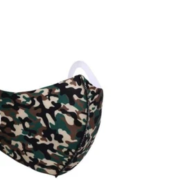 WedDecor Camouflage Face Mask Reusable Cotton Face Masks, Breathable Cloth Dust mask, Washable Mouth, Nose Shield & Face Covering Protection, Anti Smoke Pollution Bike Motorcycle Sport- Kids 2Pcs