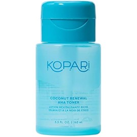 Kopari Coconut Renewal AHA Toner, Infused with 8.6% Triple-Powered AHA, Resurface Skin & Minimize Appearance of Pores, Hydrating Coconut Water, 5.5 oz