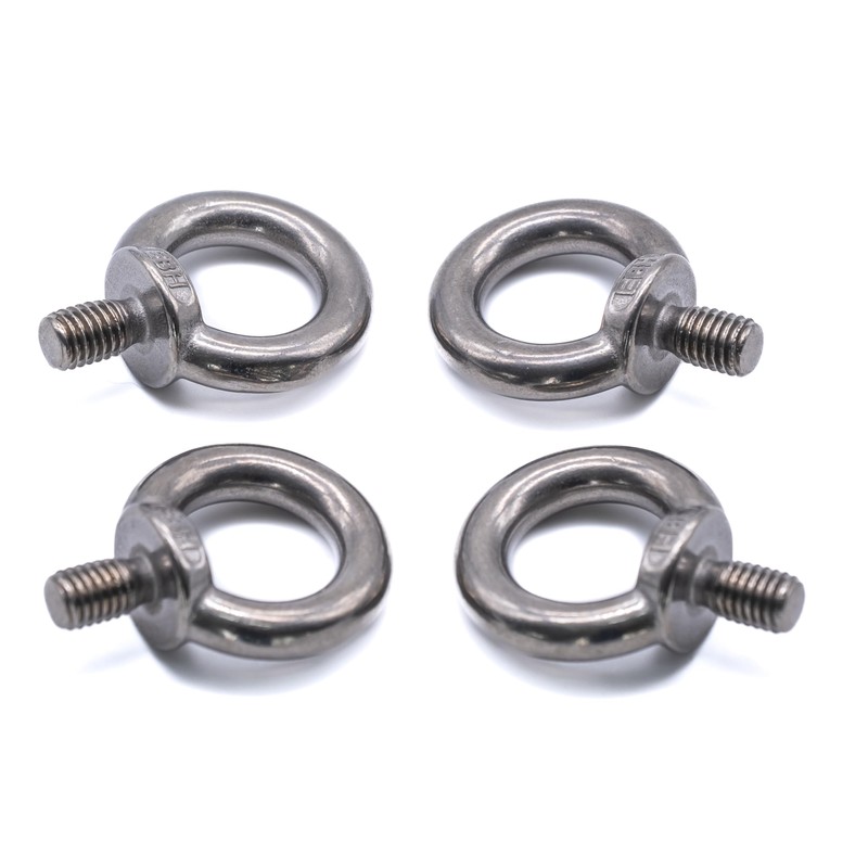 4pcs of M6 Eye bolt stainless steel 316 A4 marine