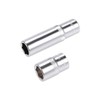 TOP-VIGOR 2Pcs 3/8-Inch Drive by 12mm Deep and Shallow Socket,