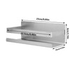 Stainless Steel Shower Rack Waterproof Anti Rust No Drilling Wall