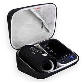 Bovke - Estuche rígido de viaje para Omron 10 Series monitor de presión arterial inalámbrico de brazo con puño que se adapta a brazos estándar y grandes (BP786/BP785), color negro, Omron 10