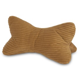 Leseknochen Corduroy Gold Neck Pillow Bone Pillow Bolster Reading Pillow Oeko-Tex 100 Certified and Washable at 60°C - Pillow for Neck, Knee or Belly for Reading or Relaxing - 38 x 19 x 19 cm