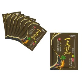 10 PACK Shampoo Tinte Instantáneo - Cubre Canas Naturalmente en tan solo 15 min. Jengibre shampoo con tinte paquete con 10 sobres de 30 grs cu...     