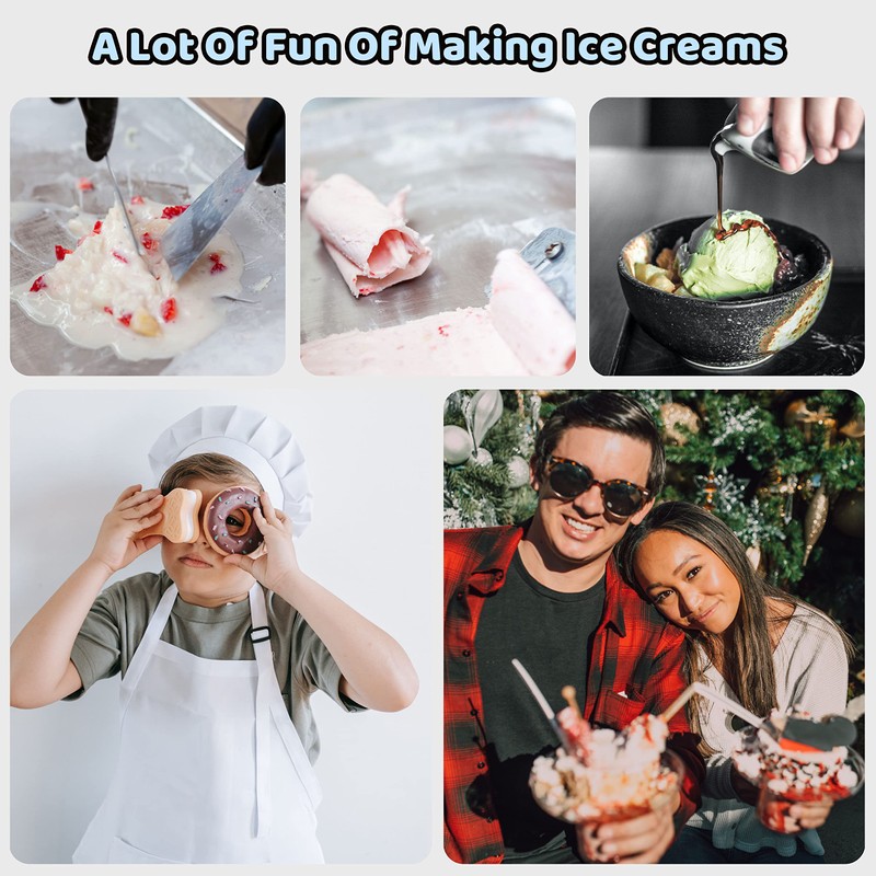 JoyMech Ice Plate for Making Ice, Rolled Ice Cream Maker,