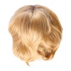 Hsthe Sea Ladies Short Blonde Straight Hair Wig Memory Fiber
