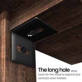 Table Top Fasteners, SEPTCITY 24PCS Adjustable Corner Brackets for Wood, Heavy Duty Right Angle L Brackets for Shelves Desk and Chairs, Tabletop Connectors for Repairing Furniture