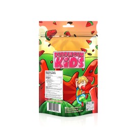 Bubblegum Kids Theo’s Wacky Watermelon Sugar Free Gum | Stocking Stuffers, Holiday Candy, Party Favors | Sugarless Gum, Vegan, Peanut Free, Low Calorie Alternative for Kids & Adults | 1 Pack