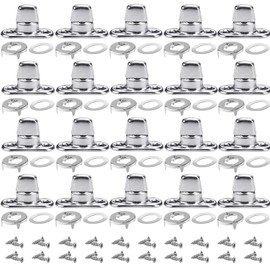 20 Sets Marine Grade Twist Lock Fasteners Turn Button Eyelet and Stud,Common Sense Fasteners,Turn Button Fasteners, Turn Button Eyelet and Stud,with 24 Screws
