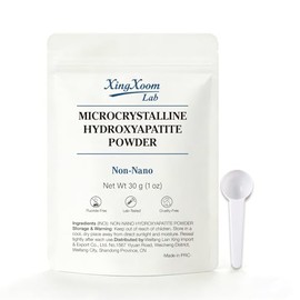 Lab Microcrystalline Hydroxyapatite Powder (Non-Nano) – 100% Natural Tooth Powder for Gentle Enamel Care – Fluoride-Free DIY Ingredient (30g)