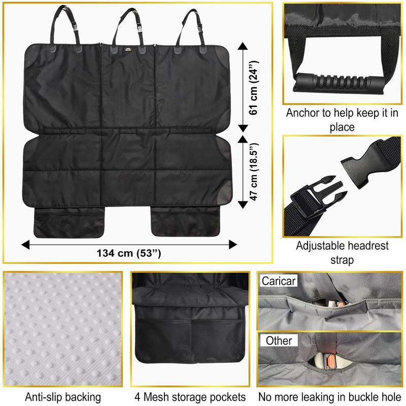 Caricar Car Seat Protector, Under Child Car Seats Cover |