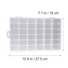 OULII 36 Compartments Clear Plastic Storage Box Jewelry Boxes