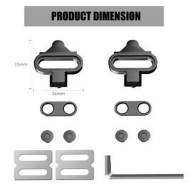 ytorgr Bike Bicycle Shoe Plate Set SPD Compatible Bike Pedal Cleats Bicycle Cleats with Non-Slip Cleat Plates for Mountain Bike