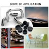 10PCS Round Plastic End Caps 60mm Black Insert Plugs Anti-Slip