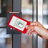 1 Pcs ID Badge Holder with Double-Sided Windows Vertical Hard