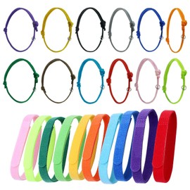FDGGT 12-Piece Pet Identification Rings and 12-Piece Pet Collars, Puppy Collars for Pets, Adjustable Pet Collars
