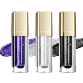Pieukesy 3PCS Liquid Glitter Eyeshadow Set - Valentine's Day Gift, Long-Lasting Quick Dry Shimmer Eye Makeup