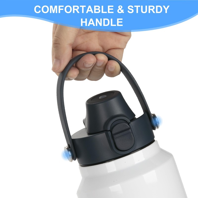 Auto Spout Lid for YETI Rambler Bottles, Fits 18/26/36/64 oz