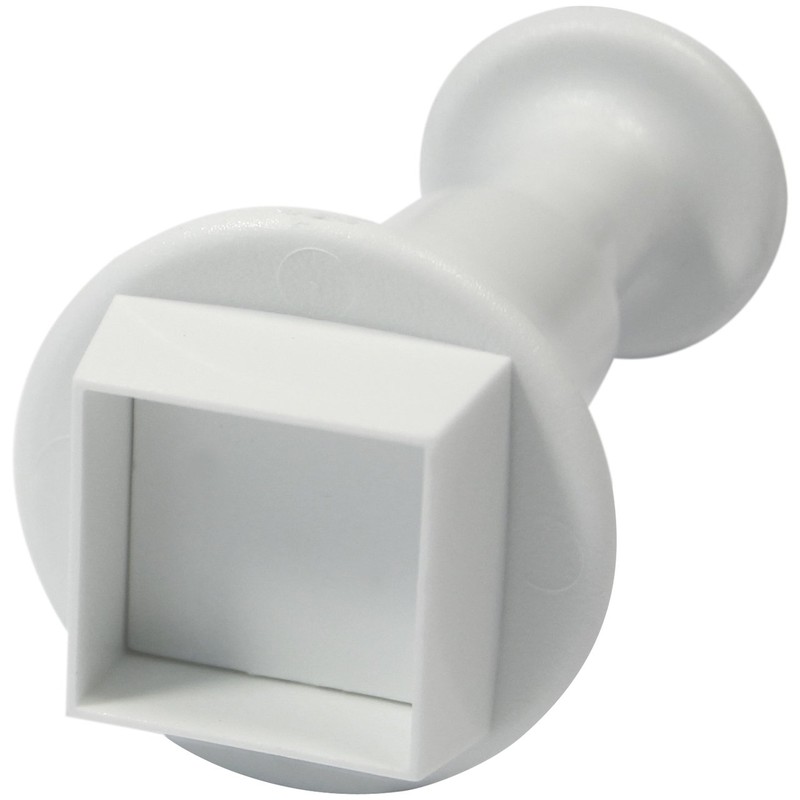 PME Square Plunger Cutter, Large Size, 13 mm,White