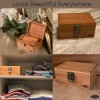Premium Bamboo Smell Proof Stash Box with Lock - Storage