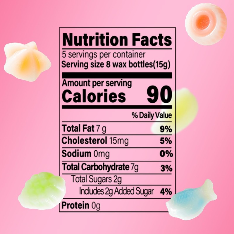GLEAMETT Chewable Wax Candy,40Count(2.65oz),Stress Relief Snack for Adults,Chewing Fun, Office