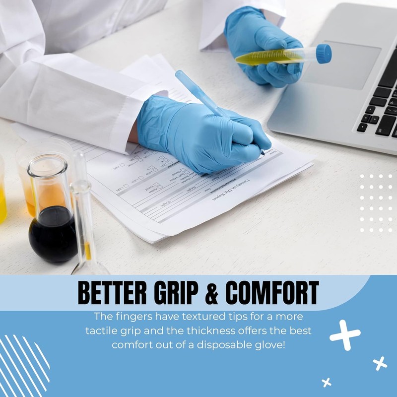 K-MART Professional Nitrile Powder Free Multi-Purpose Gloves, Disposable, Extra Strong