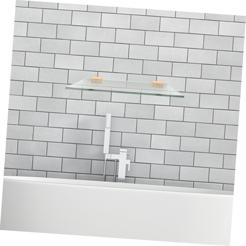 COHEALI 10pcs U Shaped Glass Shelf Brackets Durable Frameless Support