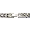 Italian Cut Titanium 10MM Curb Necklace Chain 20"