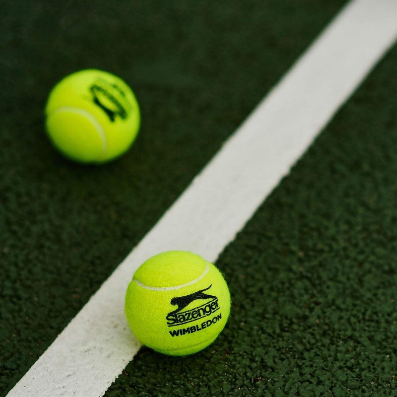 Slazenger Wimbledon Tennis Balls Tube of 4 Yellow One Size