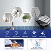Bernkot Hexagon Shower Niche, 304Stainless Steel Wall Niche for Bathroom