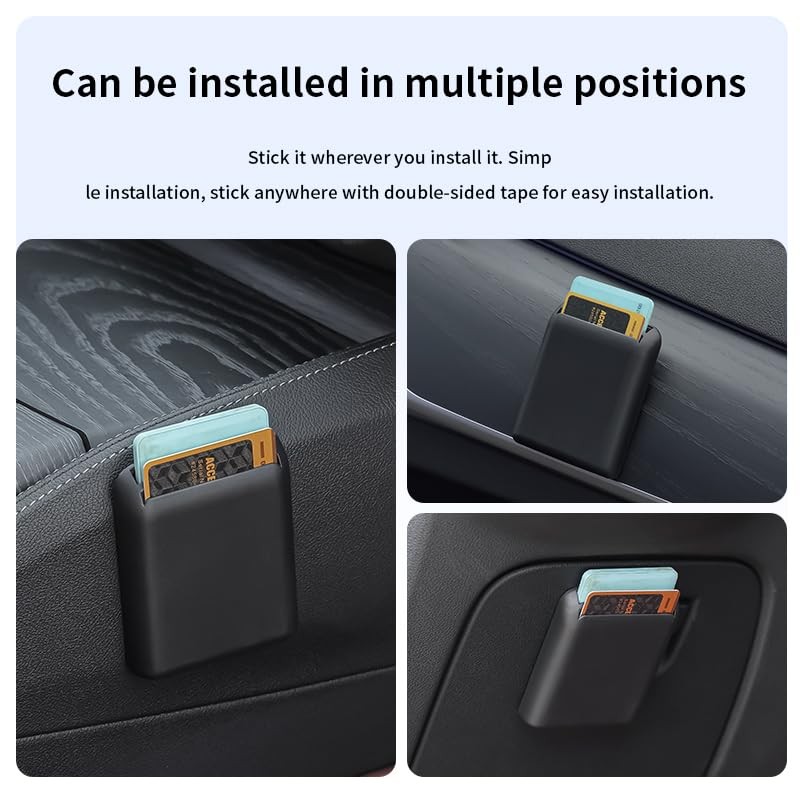 GAWOND Car Card Slot Credit Card Protector Holder Ticket Storage