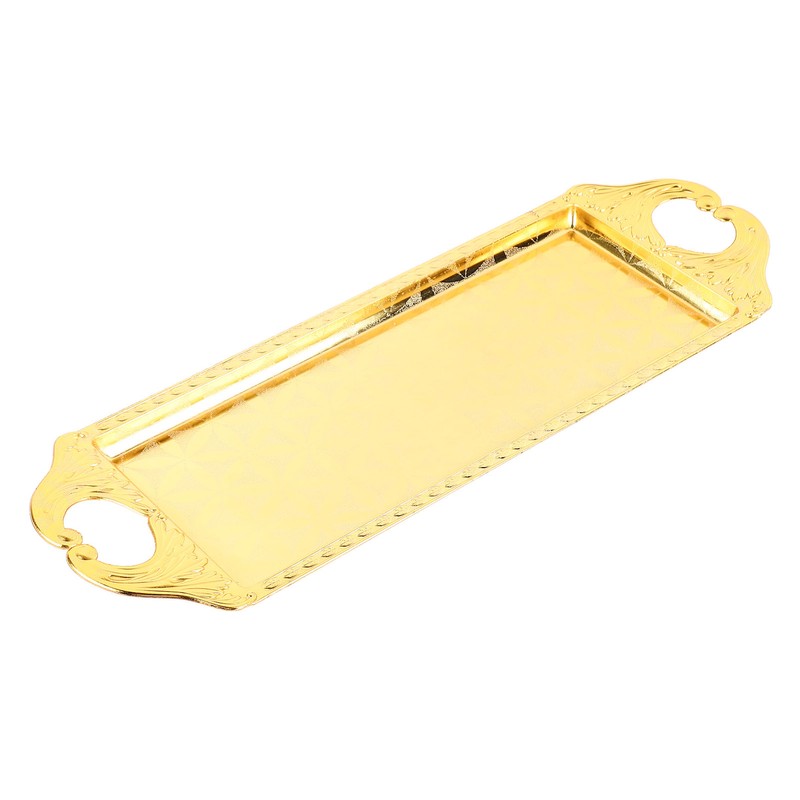 Rectangular Metal Tray Modern Elegant Decorative Light Luxury Serving Tray