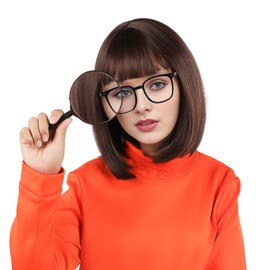 MUPUL Brown Bob Wig Short Brown Wigs for Costume Women Girls Straight Brown Bob Wig with Bangs Natural Cute Wigs for Daily Costume Party
