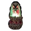 FESS Products Geode Skull Back Flow Incense Burner w/LED 6in,Multicolor