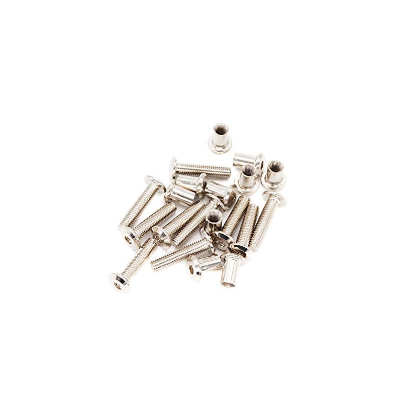 binifiMux 10-Set M8x35mm Rivet Countersunk Hex Socket Cap Bolts and