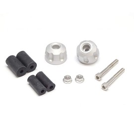 Active 60800233M Aluminum Bar End Revolver, Matte Silver, φ33-L22.5