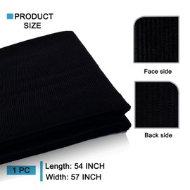 1.5 Yard Corduroy,100% Cotton Fabric by The Yard in Solid Color,57 Inches Wide Width,Soft Material for Sewing Material Apparel Cloth,Black Color