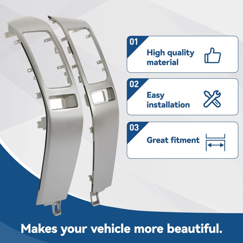 HECASA Dashboard Air Vent Trim Compatible with 2003-2009 Toyota Land
