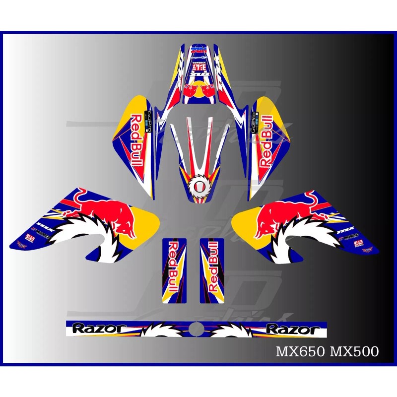 Razor MX500 MX650 graphics kit decals THICK AND HIGH GLOSS