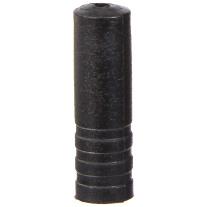 Jagwire Ferrule, Open 100 Pieces Black Plastic 4/4 sleeves