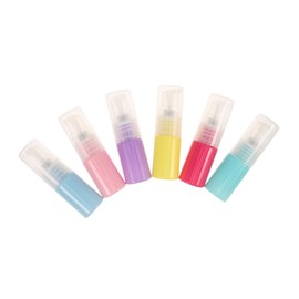 Baluue 6pcs Travel Lotion Bottles Leakproof Plastic Containers for Lotion Serum Shampoo Shower Gel Portable Refillable Liquid Dispensers with Macaron Colors