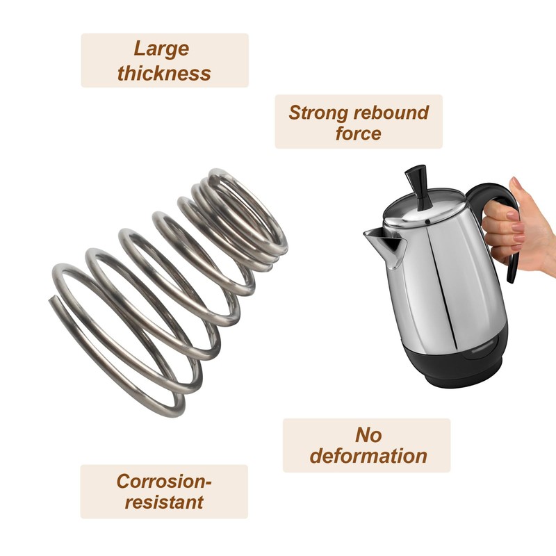 GEAIN Percolators Pump Tube Spring Fits For Farberware Electric Coffee
