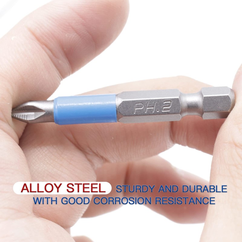 Joyangy 12pcs PH2 Magnetic Screw Head Screwdriver Bit Set, Alloy